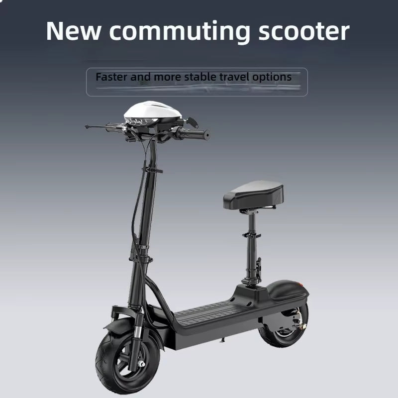 Driver'S Representative Folding Electric Bicycle Adult Portable Commuting Two Wheeled Electric Scooter Electric Dirt Bike